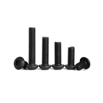 Χάλυβα άνθρακα Hex Bolts βαθμός 10.9 Bolt M8 Black Oxide Button Head Socket