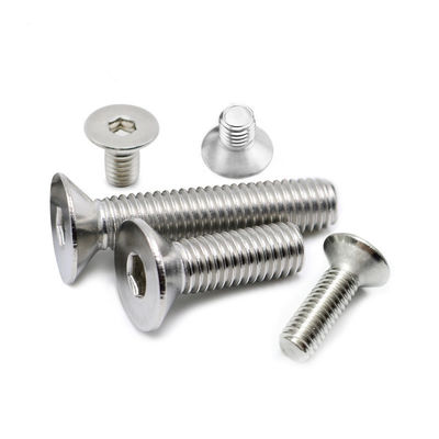 Καθαρή DIN7991 A2-70 επίπεδη αντισυμβολή Ss304 Hex Socket Full Threaded Bolt M8 M10
