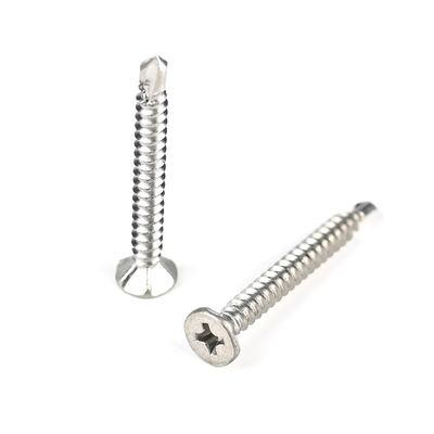 Πάνω Ss410 Phillips Cross Recess Csk Flat Head Ατσάλινες αυτοτρυπτικές βίδες