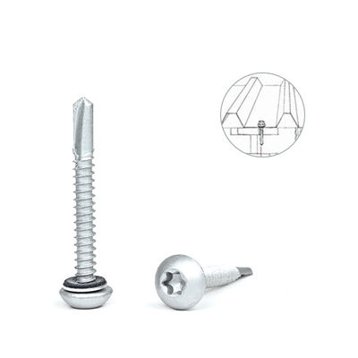 Ράσπερτ Button Torx 12x45 Self Tapping βίδα για την οροφή για Purlin Φρέμασμα από ανοξείδωτο χάλυβα