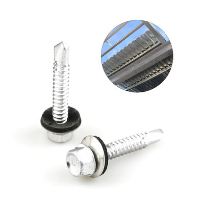 Ανθεκτικό στη διάβρωση 6.3x38 Bimetal Hex Washer Head Ατσάλινο Ατσάλινο Εξαρτήματα