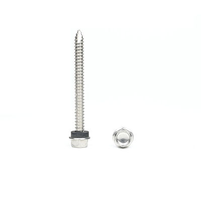 Ατσάλι από ανοξείδωτο χάλυβα ST6.3*55mm Flange Hex Self Tapping Screw