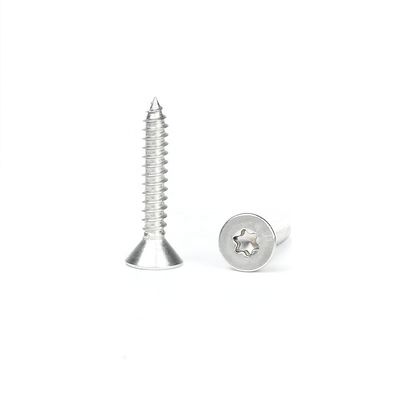 Μετρικό ανοξείδωτο χάλυβα ST4.8 * 30mm επίπεδα Torx Head αυτο-κλειδώματος βίδες Sus316 Sharp Point αυτο-τρύπανσης βίδα Tapping