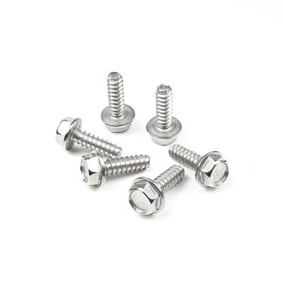 Στροφές από ανοξείδωτο χάλυβα 304 14 * 3/4 "Hex Head Self Drilling Tapping Screws εγγυημένες