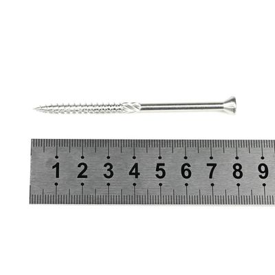 100% QC δοκιμή INCH ξύλινη βίδα για την οδοντόκρεμα Flat Head Torx Recess μερική κλωστή