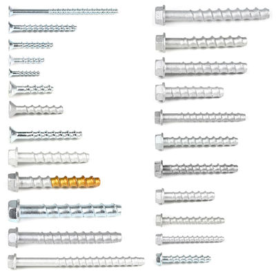 Επικεφαλής με επικάλυψη Hex CSK Self Tapping Σιδηροτροφική Αγκυροβόληση Αγκυροβολημένη ράβδος για το μασονείο