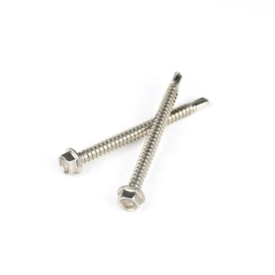Μαύρη Sus316 Hex Head Screws Προσαρμοσμένη υποστήριξη για αυτοτρυπτικές βίδες από ανοξείδωτο χάλυβα