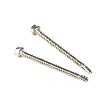Μαύρη Sus316 Hex Head Screws Προσαρμοσμένη υποστήριξη για αυτοτρυπτικές βίδες από ανοξείδωτο χάλυβα
