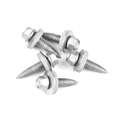 Ατσάλι από ανοξείδωτο χάλυβα Ruspert Hex Head EPDM πλυντήριο ξυλοπετρώματος βίδα αυτο-κατεβάζοντας βίδα οροφής 6.0x25