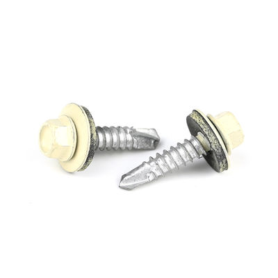 Εγκατάσταση Ατσάλι Hex Flange αυτο-κατεβάζοντας δίμεταλική βίδα με πλυντήριο Epdm