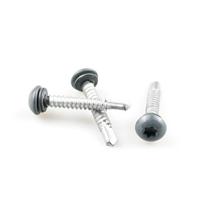 Χρωματιστή βαμμένη Torx Pan Head Ατσάλι 304 Bimetal αυτοτρυπτική βίδα με πλυντήριο Epdm