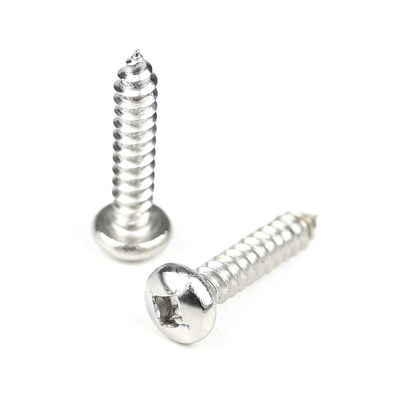 100% QC δοκιμάστηκε 304 Stainless Steel Pan Head Self Tapping Screw 8 X20 με τετραγωνική κίνηση