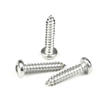 100% QC δοκιμάστηκε 304 Stainless Steel Pan Head Self Tapping Screw 8 X20 με τετραγωνική κίνηση