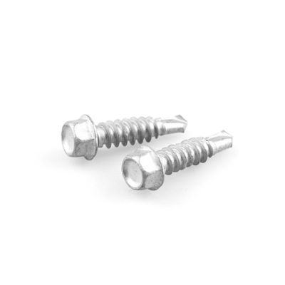 SCM435 Unitek Sus304 Sus410 Hex Washer Self Drilling Screw St6.3x25 για πλακέτα ινώδους τσιμέντου