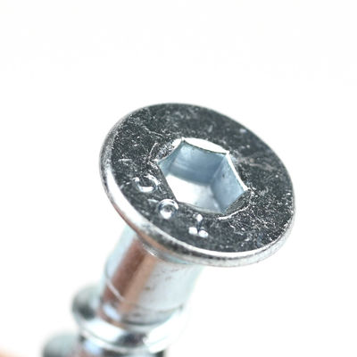 Σιδηρουργικό μπλοκ M6x50 Allen Csk Hex Bolt White Zinc Flat Head Self Tapping Anchor Bolts