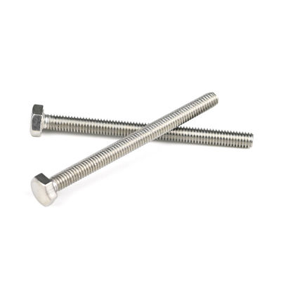 Ατσάλι από ανοξείδωτο χάλυβα A4 316 Full Thread Hex Din 933 Bolt Solar Fastener Machine Bolt M4x50