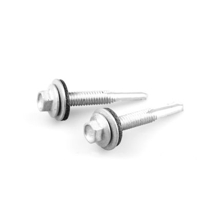 GB Hex Flange Head Tek Roof Screw Ruspert Διμεταλλική διμεταλλική βίδα αυτοδιάτρησης St5.5