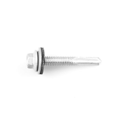Ss304 Bimetal Drilling Screw DIN7504K Flange Έκταγωνική αυτοτρυπτική αυτοτρυπτική βίδα με πλυντήριο Epdm