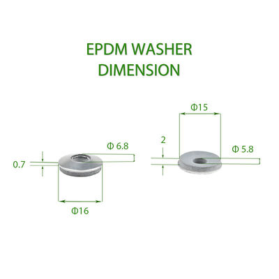 Χρονοδιάγραμμα πληρωμής T/T για το γκρι Epdm bonded sealing washer και τα hex self drilling screws