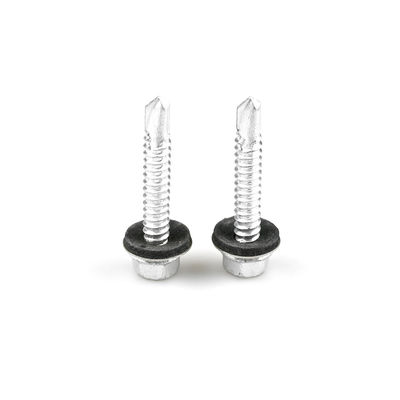 Ruspert Finish Ατσάλι Hex Head Bimetallic Roof Screw Ss316 Self Drilling Screw με Epdm Washer για την οροφή