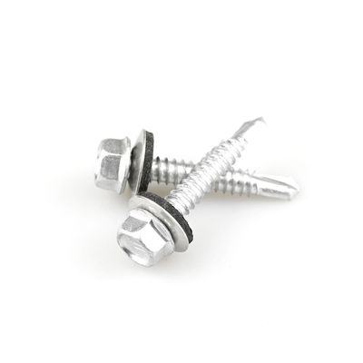 Βιμεταλλικό 304 Ruspert 316 Hex Κεφαλή πλυντήρα Self Tapping γεώτρηση βίδα για πλάκα στρώσης οροφής