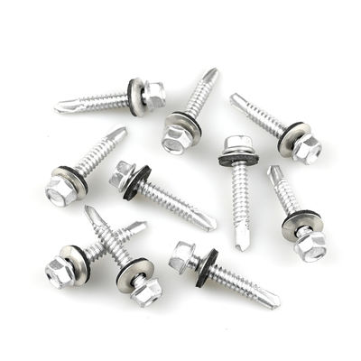 Βιμεταλλικό 304 Ruspert 316 Hex Κεφαλή πλυντήρα Self Tapping γεώτρηση βίδα για πλάκα στρώσης οροφής