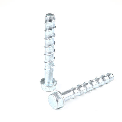 Καρβονικό χάλυβα Ζινκ M16 125mm Hex Head Anchor Bolts για τοποθέτηση σκυροδέματος στο τοίχωμα