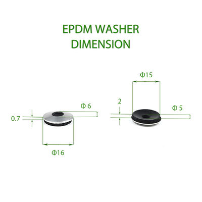 100% QC Test Μαύρο EPDM Σφραγίδα Ελαστικό Ενωμένο Πλυντήριο για Αδιάβροχο Ελαστικό Σφραγιστικό Σφραγίδα