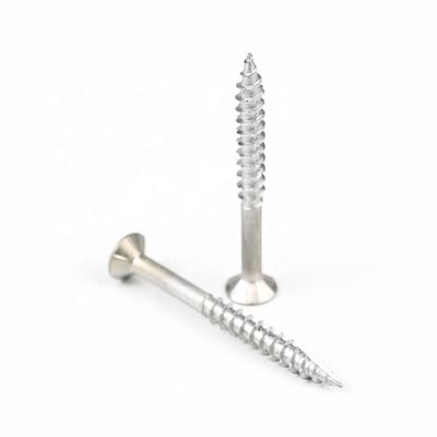 SUS410 Pozidriv 50mm Flat Head Chipboard Screw για την εγκατάσταση πλακών από ίνες τσιμέντου