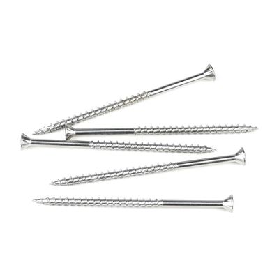 Πρότυπο ISO 3 ιντσών Phillips Chipboard Flat Head Anti Slip Self Tapping Screw για το Decking