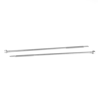 HEX 5.5x243mm Ατσάλι από ανοξείδωτο χάλυβα 410 Στροφές αυτοτρύπανσης με διπλό νήμα 7 σημείων