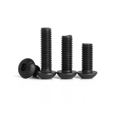 Χάλυβα άνθρακα Hex Bolts βαθμός 10.9 Bolt M8 Black Oxide Button Head Socket