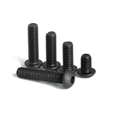 Χάλυβα άνθρακα Hex Bolts βαθμός 10.9 Bolt M8 Black Oxide Button Head Socket