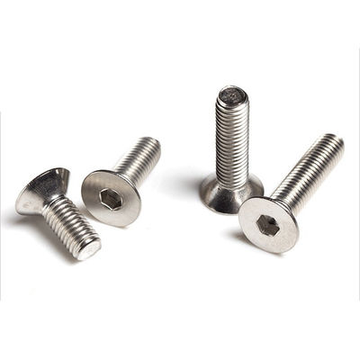 Καθαρή DIN7991 A2-70 επίπεδη αντισυμβολή Ss304 Hex Socket Full Threaded Bolt M8 M10