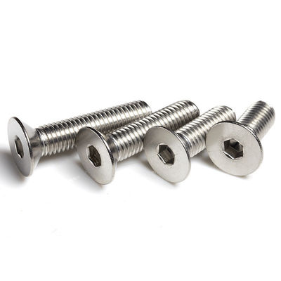 Καθαρή DIN7991 A2-70 επίπεδη αντισυμβολή Ss304 Hex Socket Full Threaded Bolt M8 M10