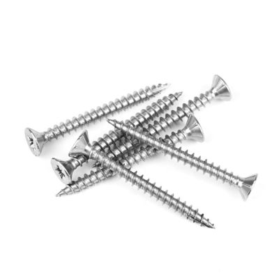 Pozidriv Flat Head ξύλινη βίδα για κατασκευή ξύλου από ανοξείδωτο χάλυβα 316