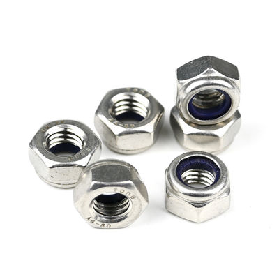 100% QC δοκιμασμένο από ανοξείδωτο χάλυβα Din985 Hexagon Nylon Insert Self Lock Nuts για συντήρηση οχημάτων