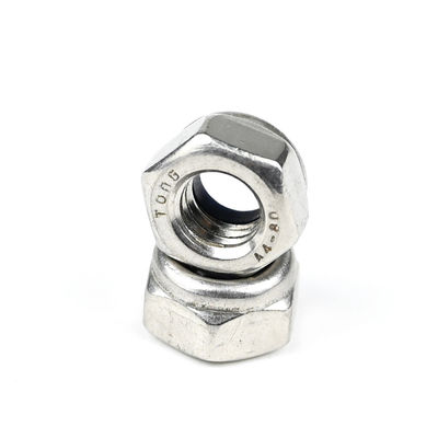 Τυποποιημένο ανοξείδωτο χάλυβα 316 Din985 Hex Insert Nylon Self Locking Nuts για τη μεταποιητική βιομηχανία