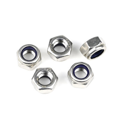 Τυποποιημένο ανοξείδωτο χάλυβα 316 Din985 Hex Insert Nylon Self Locking Nuts για τη μεταποιητική βιομηχανία
