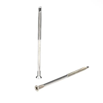 125 mm Tek βίδες μερικής κλωστής επίπεδης κεφαλής Phillips αυτοτρυπτική βίδα για επίπεδα κρεβάτια