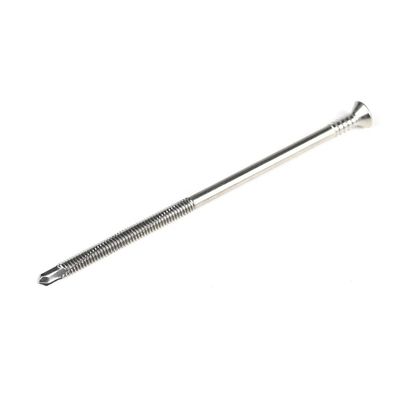 125 mm Tek βίδες μερικής κλωστής επίπεδης κεφαλής Phillips αυτοτρυπτική βίδα για επίπεδα κρεβάτια