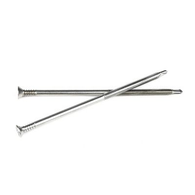 125 mm Tek βίδες μερικής κλωστής επίπεδης κεφαλής Phillips αυτοτρυπτική βίδα για επίπεδα κρεβάτια