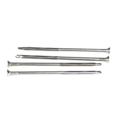 125 mm Tek βίδες μερικής κλωστής επίπεδης κεφαλής Phillips αυτοτρυπτική βίδα για επίπεδα κρεβάτια