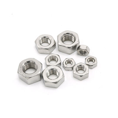 100% QC Δοκιμασμένο DIN934 Hex Nut A2 70 Stainless Steel 304 Nut M2-M30 για προσαρμογή