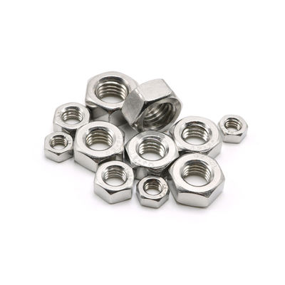 100% QC Δοκιμασμένο DIN934 Hex Nut A2 70 Stainless Steel 304 Nut M2-M30 για προσαρμογή