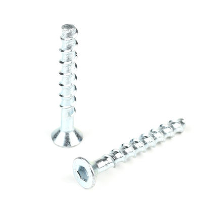 M8 80mm Ζινκ Επεξεργασία Countersunk Hex Socket Head Bolt για το σκυρόδεμα προσαρμοσμένη υποστήριξη