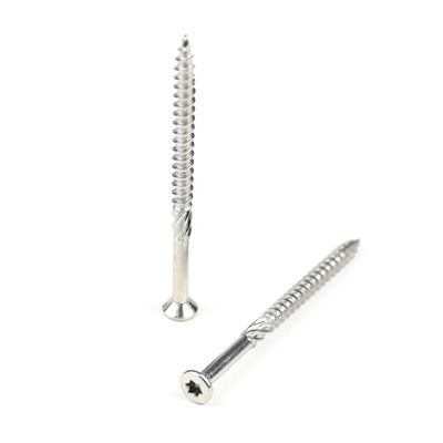 60 mm Torx Drive Ζινκ Finish Chipboard βίδες για την κατασκευή ξύλου στο πρότυπο ISO