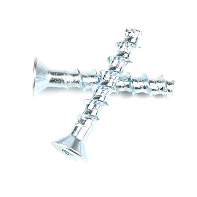 Χάλυβα Ζινκ Επεξεργασία Hex Socket επίπεδη σκυρόδεμα βίδα M6 50mm για εξατομικευμένη υποστήριξη