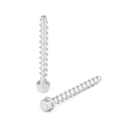 75mm M6 Χάλυβα άνθρακα Hex Head Masonry Bolt Screw Self Beton Anchor για εγκατάσταση