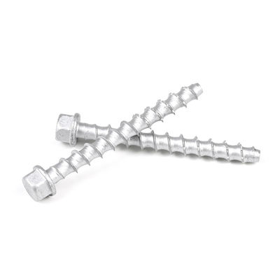 75mm M6 Χάλυβα άνθρακα Hex Head Masonry Bolt Screw Self Beton Anchor για εγκατάσταση